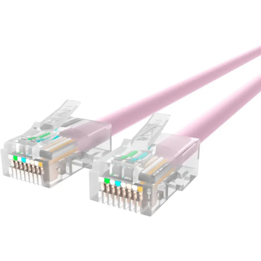 Belkin RJ45 Category 5e Patch Cable – Pink, 10 ft, for Ethernet and LAN Networking