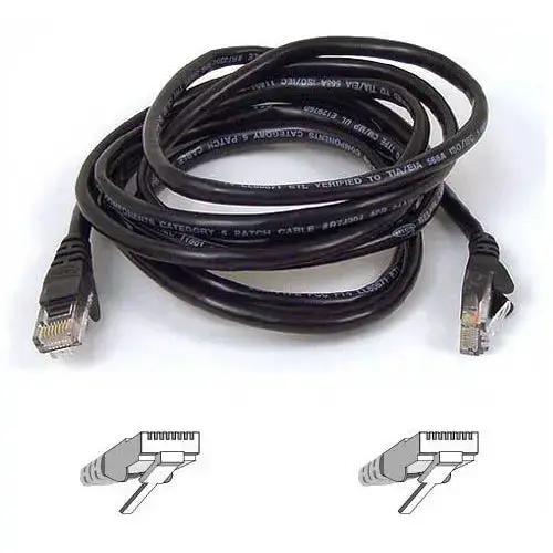 Belkin RJ45 CAT-5e Patch Cable (25 ft) - Black for Reliable Ethernet Networking by Belkin International, Inc