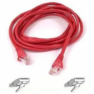 Belkin Cat5e Snagless Ethernet Patch Cable - Red, 3 Feet, Gigabit Support by Belkin International, Inc