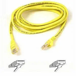 10FT CAT5E YELLOW PATCH CORD   CABL