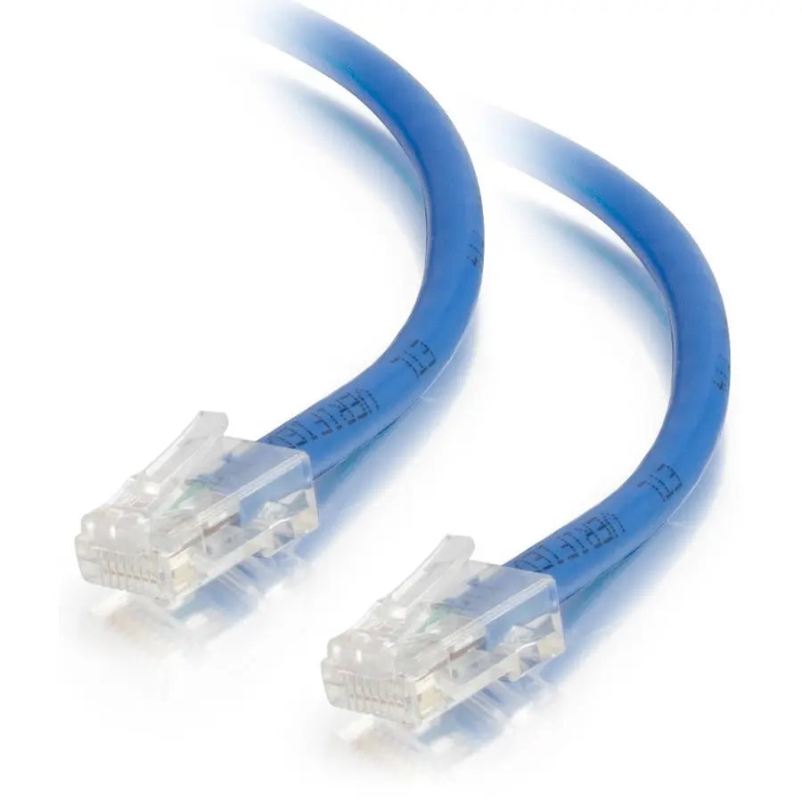 C2G 7ft Cat5e Unshielded Ethernet Patch Cable - Blue, Non-Booted UTP Network Cable for Fast Ethernet and Data Applications