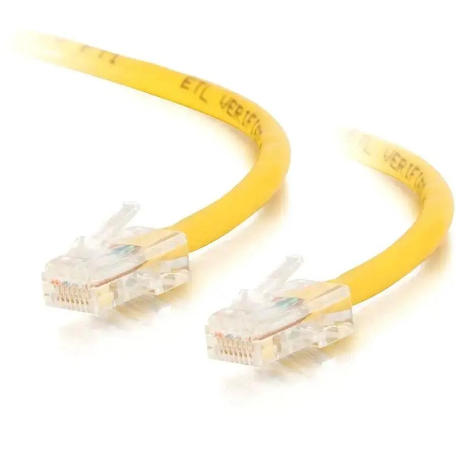 Legrand Group C2G 25 ft Cat5e Non-Booted Crossover UTP Network Patch Cable - Yellow by Legrand Group