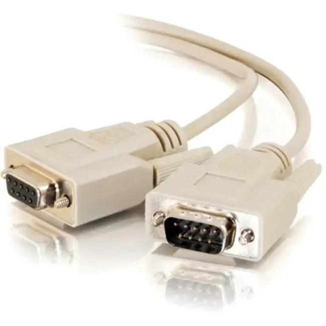 C2G 10ft DB9 Male to Female Extension Cable by Legrand Group - Beige by Legrand Group