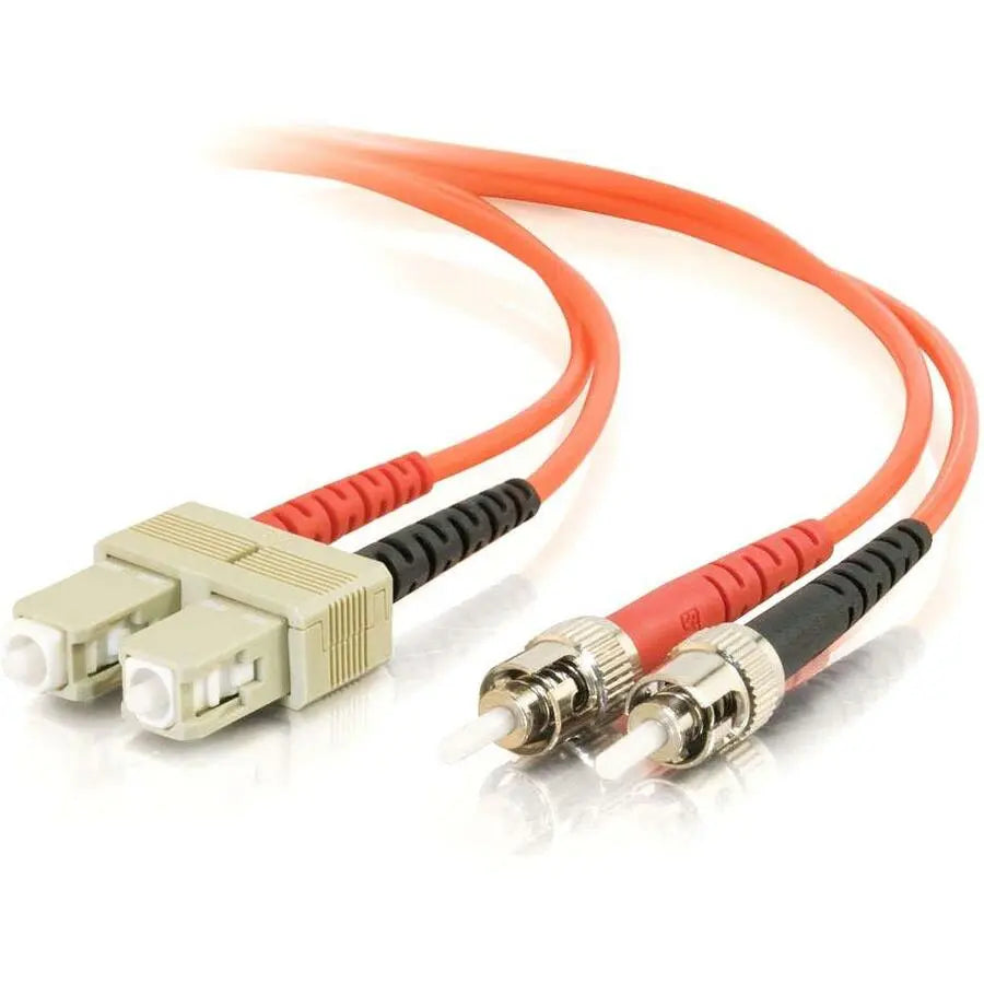Legrand Group C2G 09128 Duplex Fiber Optic Patch Cable with ST to SC Connectors, 1 Meter, Orange
