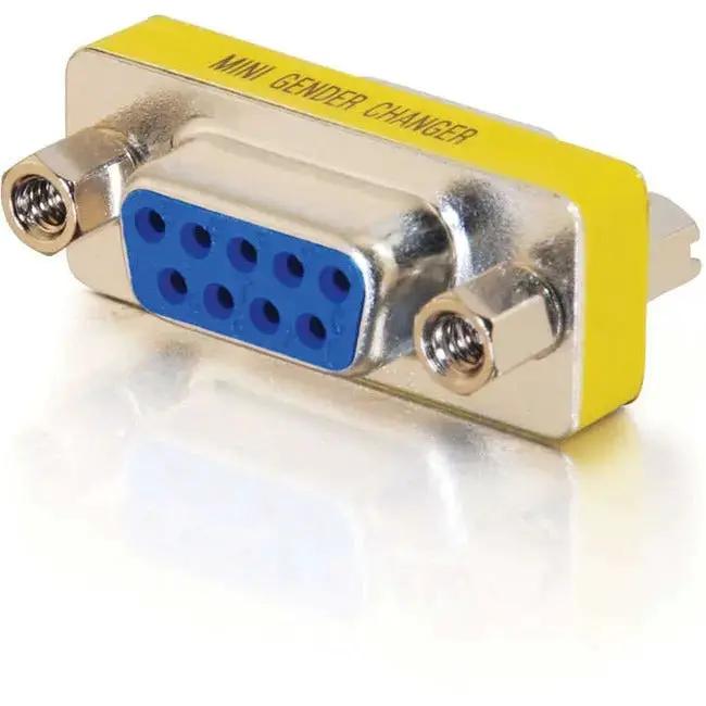 C2G DB-9 Mini Gender Changer (Coupler) – Reliable Serial Data Transfer Adapter with Lifetime Warranty by Legrand Group
