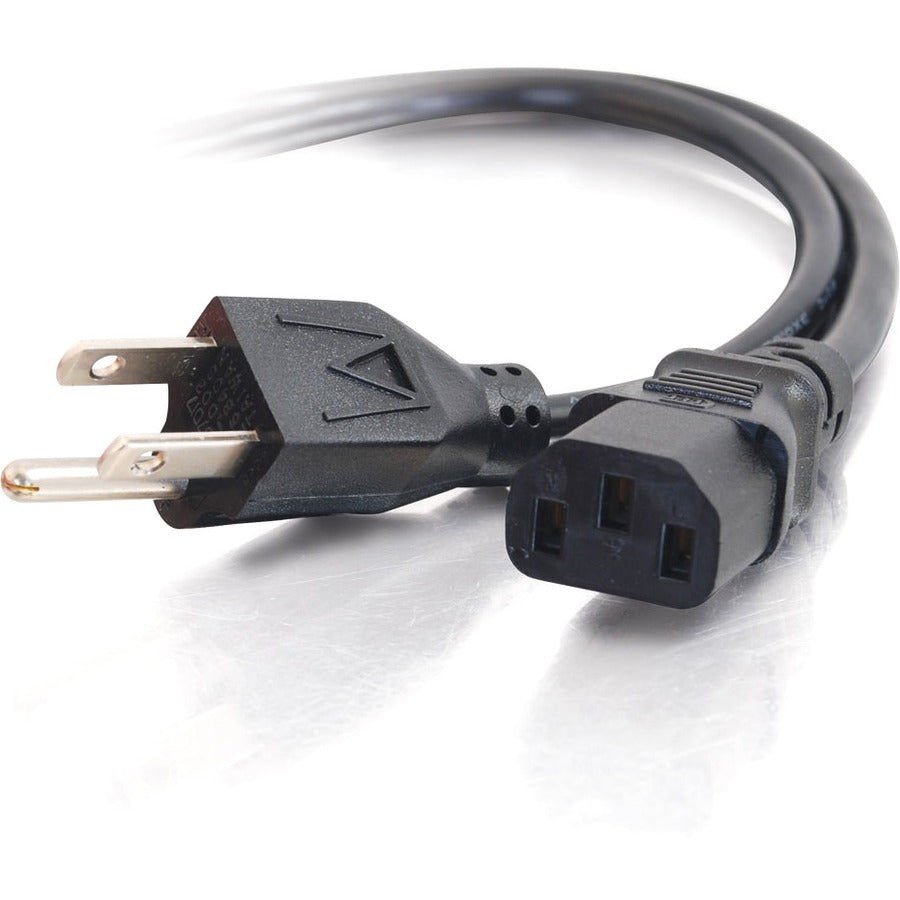 Legrand Group C2G 15ft 18 AWG Power Cord - NEMA 5-15P to IEC320C13 for Computers and Monitors