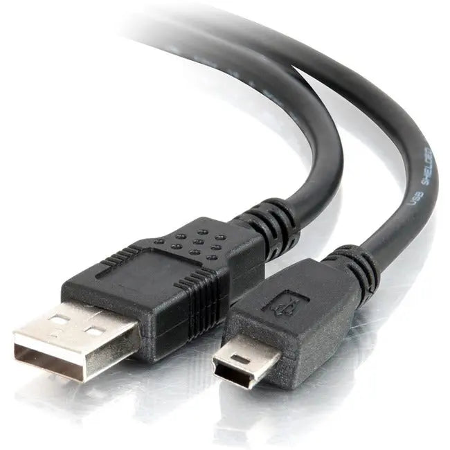 C2G 2m (6.6ft) USB 2.0 Cable - USB Cable - USB-A Male to USB Mini-B Male - Black