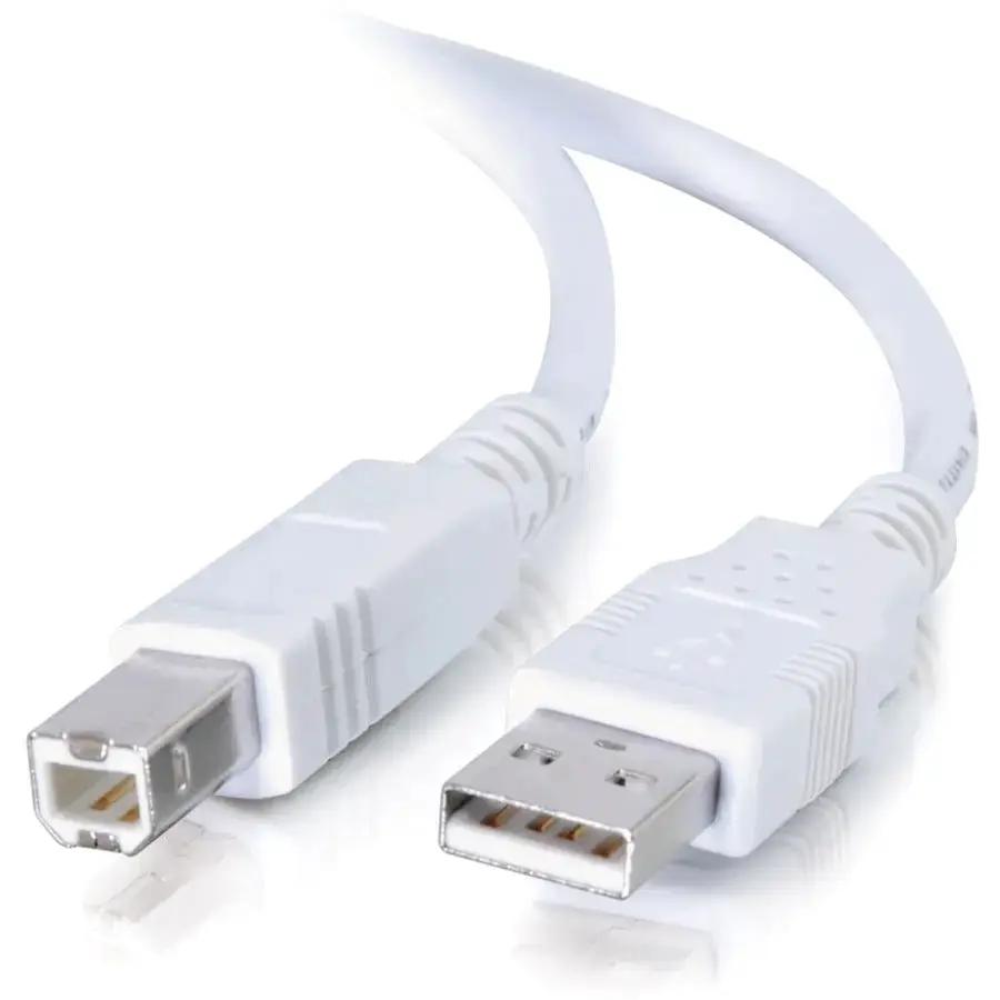 Legrand Group C2G 16.4ft USB A to USB B Cable - White - High-Speed Data Transfer for Peripherals by Legrand Group
