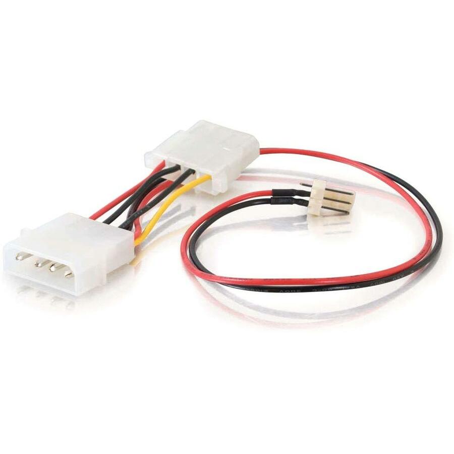 Legrand C2G 27078 6-Inch Internal Power Adapter Splitter Cable with 3-Pin to 4-Pin Pass-Through