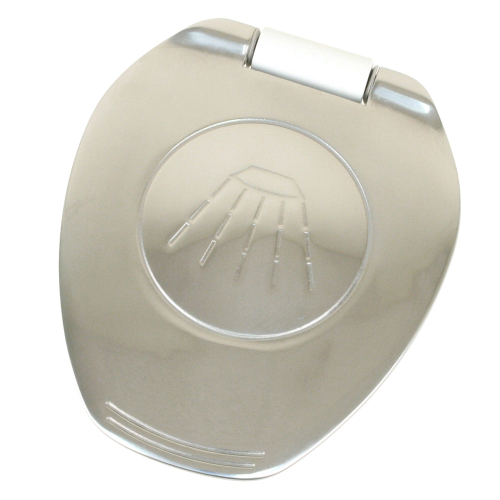 Scandvik White Stainless Steel Recessed Transom Shower Handle with 6 ft. Hose – Vertical or Horizontal Mount