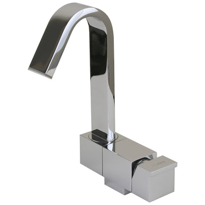 Scandvik Geometric Style Fold Down Mixer - 7.75 inch Height with Swivel Spout