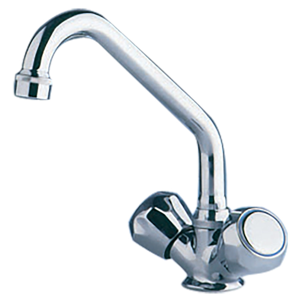 Scandvik Chrome Galley Mixer with Swivel Spout - Part 10422P