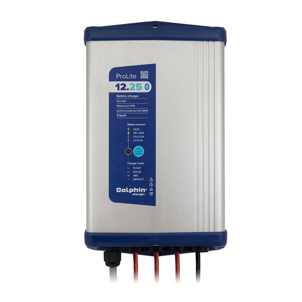 Dolphin Charger PROLITE Series 12V 25A Battery Charger with Bluetooth and Water Resistance