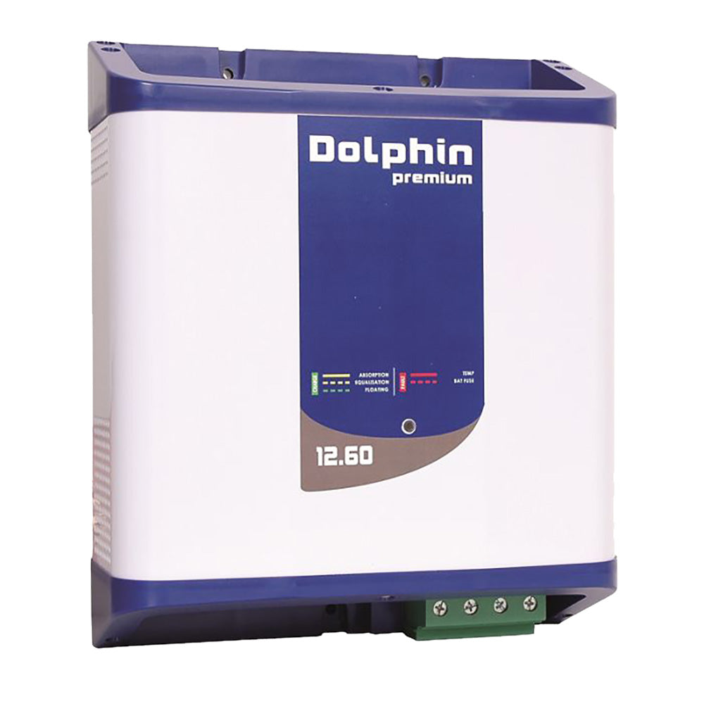 Dolphin Charger Premium Series 12V 60A Battery Charger with 3 Outputs and Lithium-Ion Support