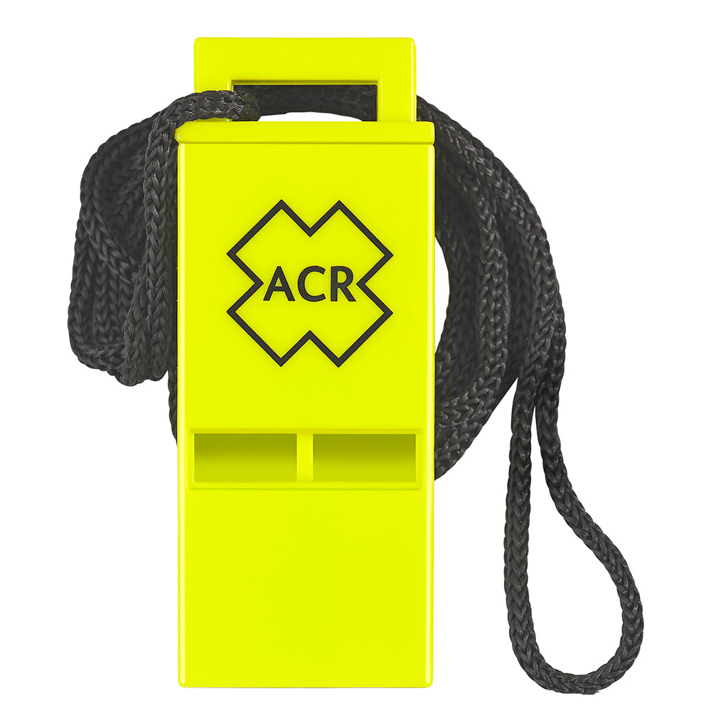 ACR Electronics Survival Res-Q Whistle with Lanyard – Compact Emergency Signaling Device for Land and Sea Rescue