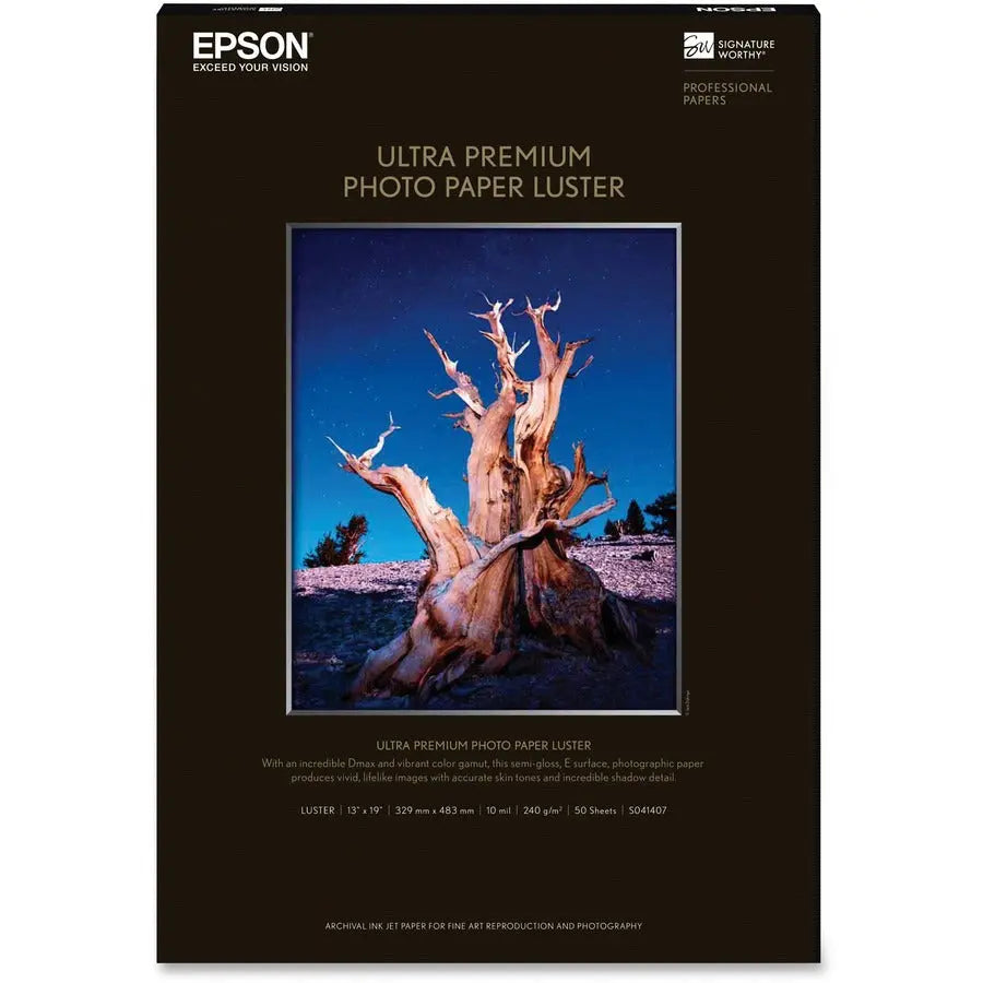 Epson Ultra Premium Luster Photo Paper - Professional 50 Sheets Pack
