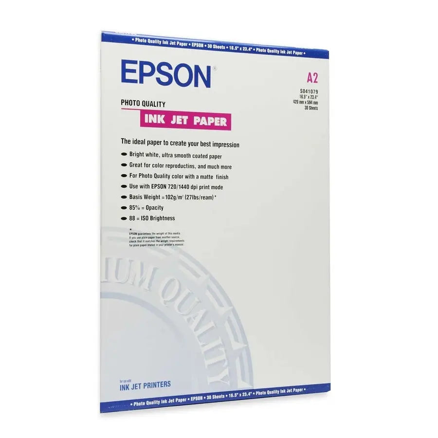 Epson Coated Paper S041079 - Bright White Inkjet Photo Quality Paper for Professional Prints