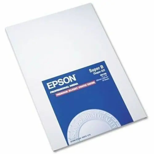 Epson S041289 Premium Photo Paper Glossy – 20 Sheets for Vibrant Inkjet Prints