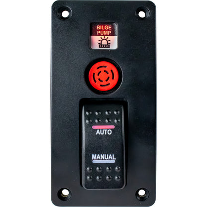 Sea-Dog Bilge Pump Water Alarm Panel with Switch - 12V Marine Safety Device