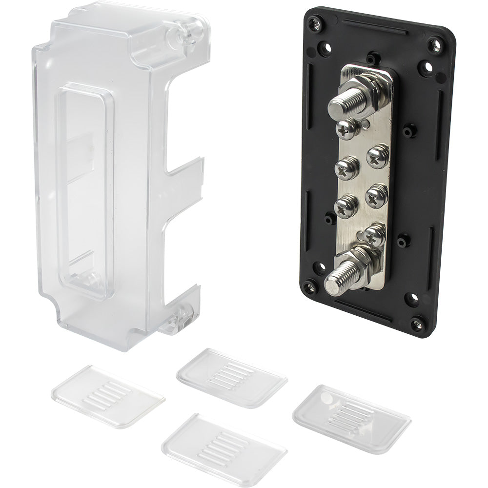Sea-Dog Buss Bar with Cover - 6 Terminals for DC and AC Power Distribution
