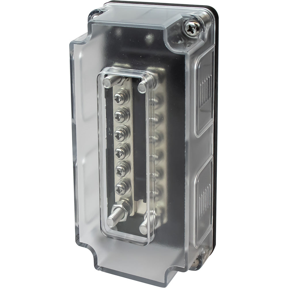 Sea-Dog Dual Buss Bar with Cover - 12 Terminals for DC and AC Distribution