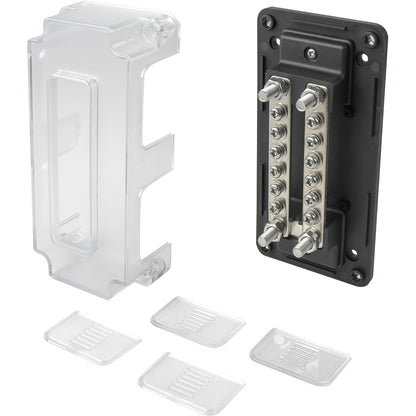 Sea-Dog Dual Buss Bar with Cover - 12 Terminals for DC and AC Distribution