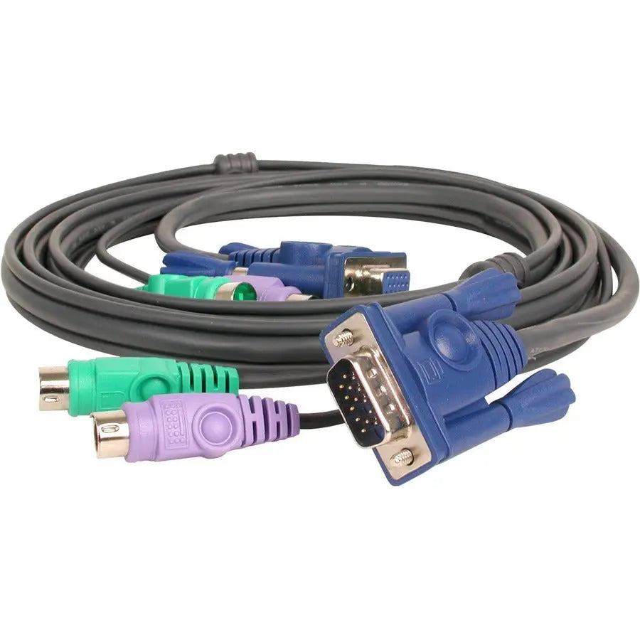 IOGEAR G2L5002P Micro-Lite Bonded All-in-One PS/2 VGA KVM Cable, 6 Feet