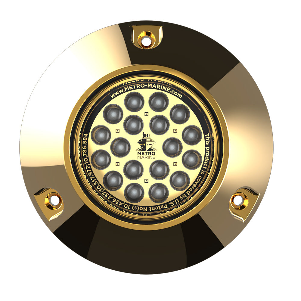 Metro Marine High-Output Submersible Underwater Light with Blue LED and 90° Beam - Part F-BMR1-B3-90