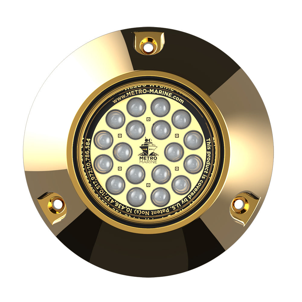 Metro Marine High-Output Submersible Underwater Light with 45° Beam Angle – Aqua LED Marine Lighting for Yachts and Marine Structures