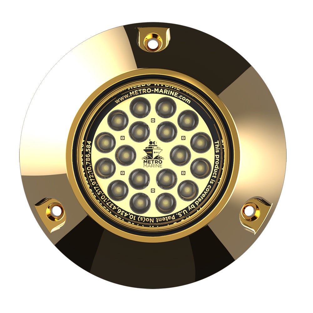 Metro Marine F-BMR1-W3-90 High-Output Submersible Underwater Light with White LED, 90° Beam