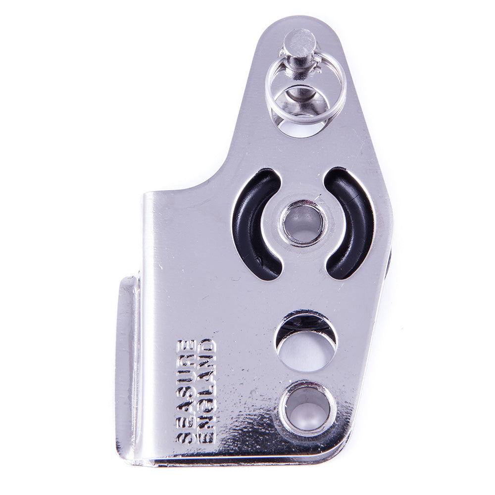 SeaSure 25mm Single Block with V-Jam – Marine-Grade Stainless Steel Sheave for Lifting and Rigging