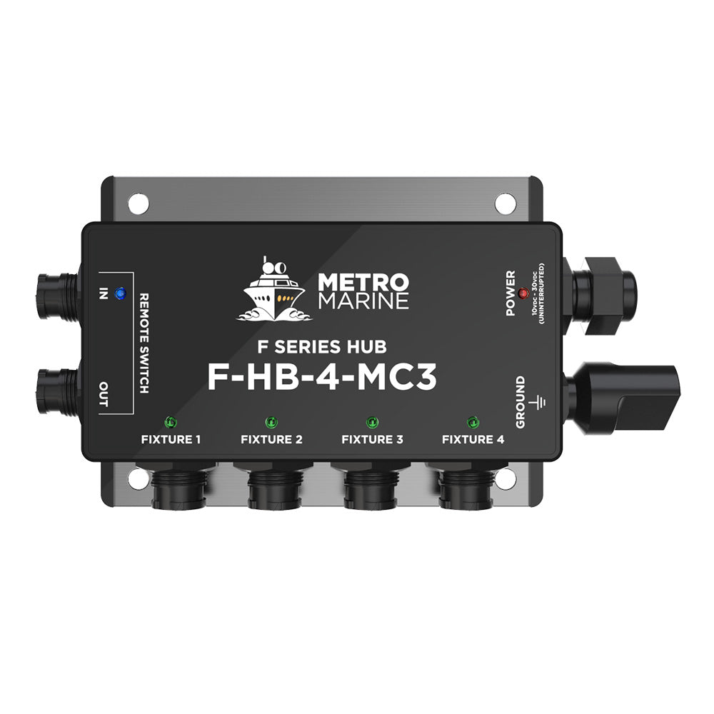 Metro Marine F-HB-4-MC3 Single Color Hub with 4 Outputs for Marine Lighting