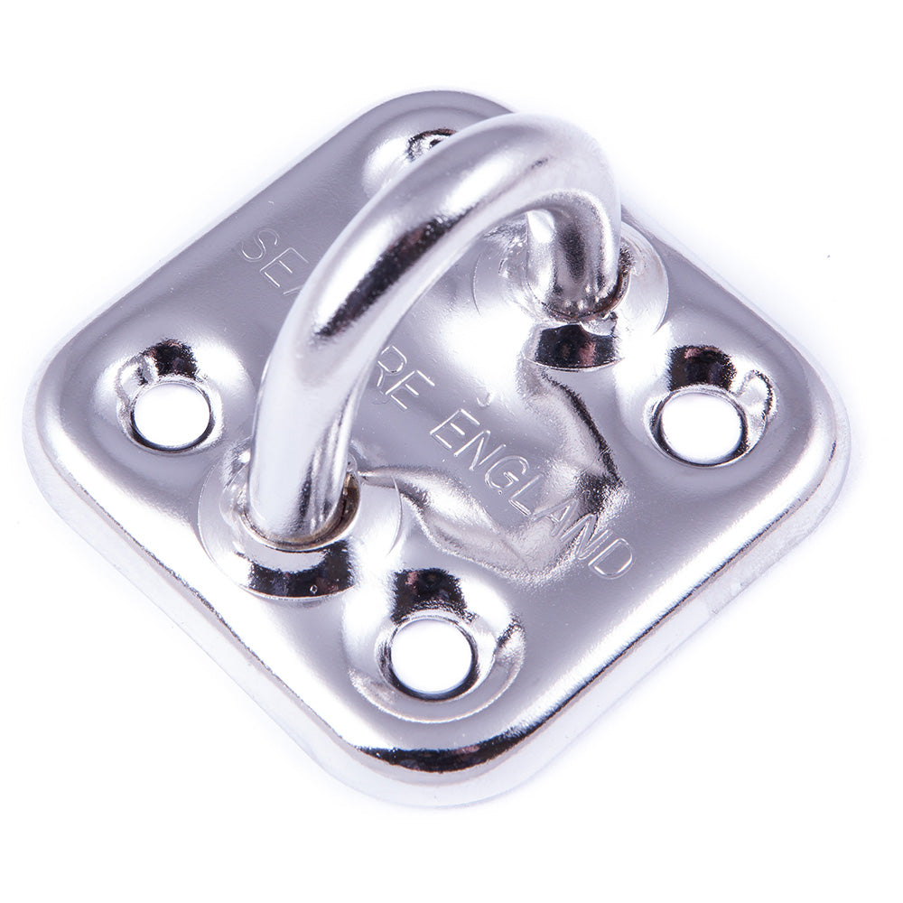 SeaSure Pad Eye Plate 46mm x 46mm - Marine Grade Stainless Steel