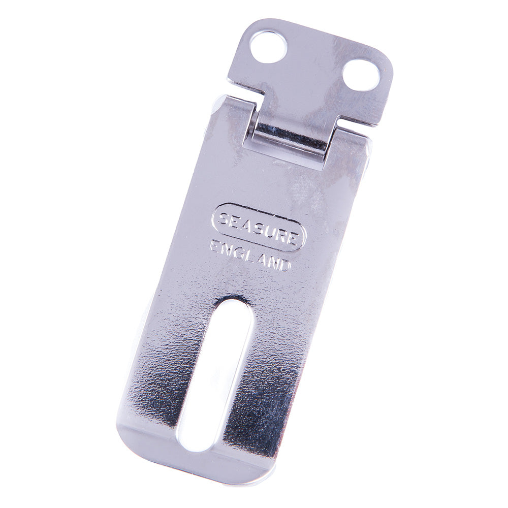 SeaSure Hasp & Staple 52mm - Marine Grade Stainless Steel Locking Fastener
