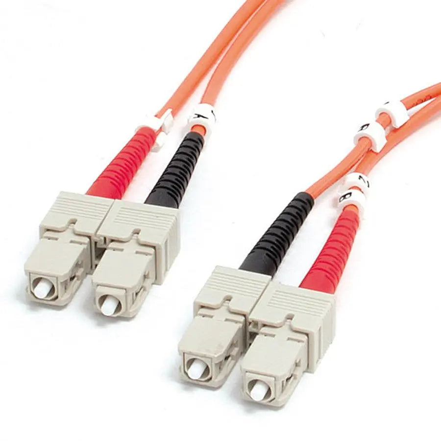 StarTech.com 1m (3.3ft) SC to SC OM1 Multimode Fiber Optic Cable - High-Speed 10G Network Support, LSZH Flame-Retardant Jacket