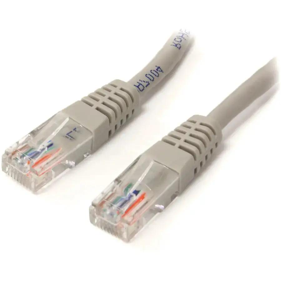 StarTech.com 10ft Gray Molded Cat5e UTP Patch Cable M45PATCH10GR for Reliable Ethernet Connections with PoE Support by StarTech.com