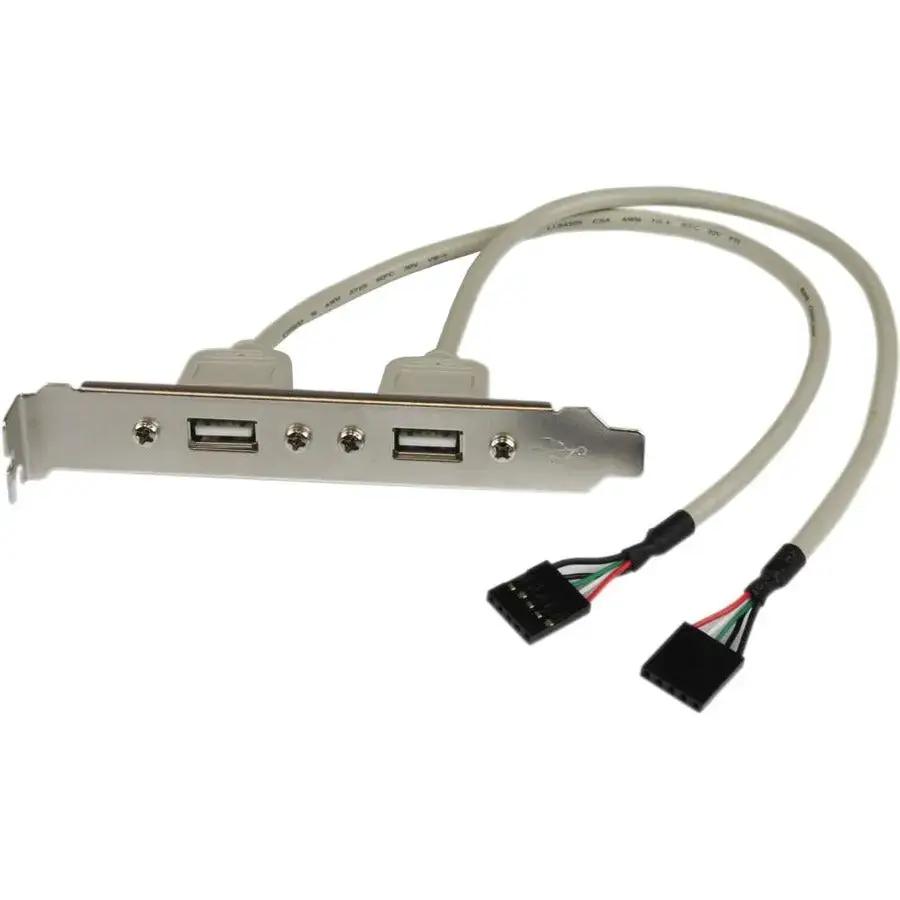 StarTech.com USBPLATE 2 Port USB A Slot Plate Adapter Cable for Desktop Computer Cases by StarTech.com