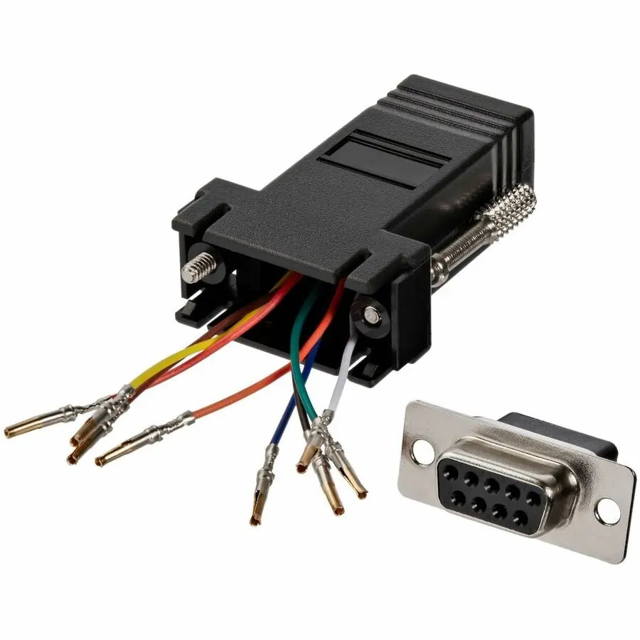 StarTech.com GC98FF DB9 to RJ45 Modular Serial Adapter - Black