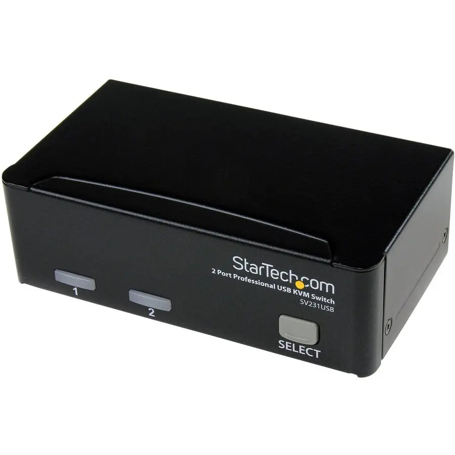 StarTech.com SV231USB 2 Port Professional USB KVM Switch Kit with Cables for Mac and PC