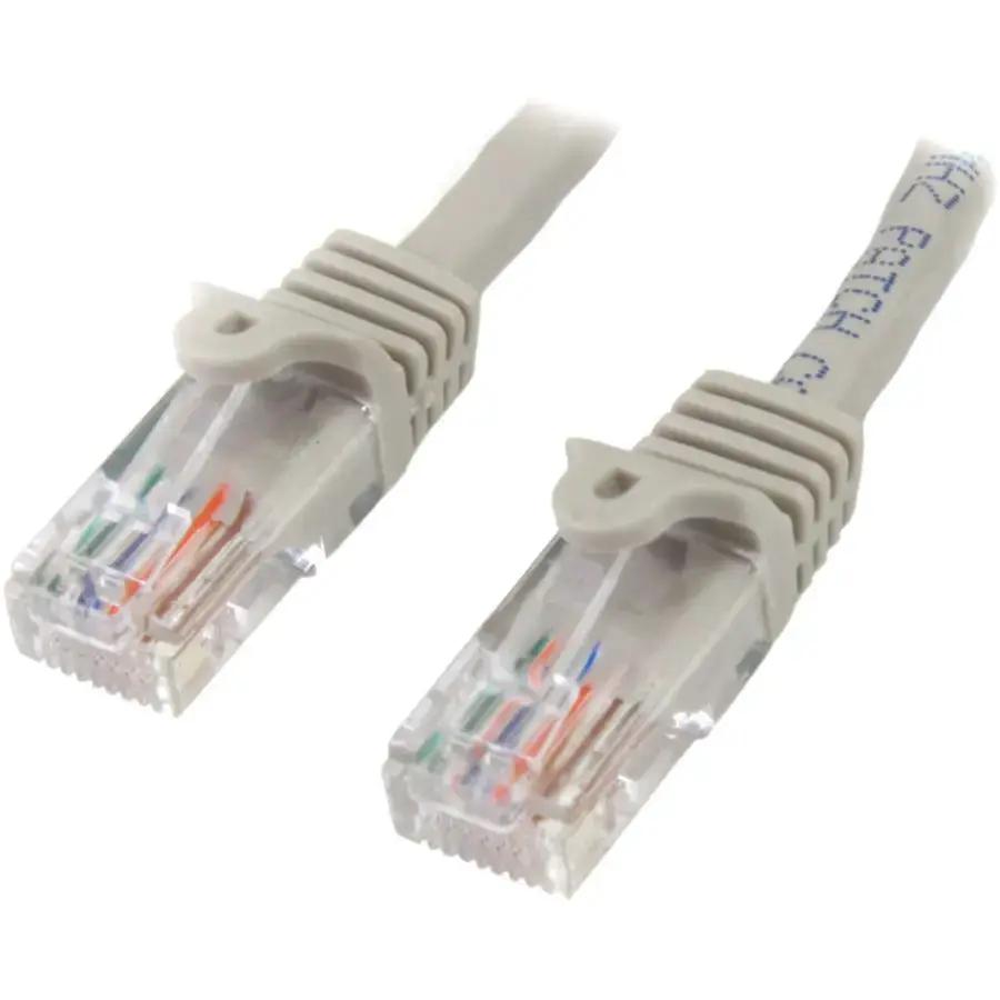 StarTech.com 15 ft Gray Snagless Cat5e UTP Patch Cable with Power-over-Ethernet Support by StarTech.com