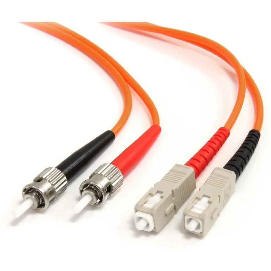 StarTech.com 3m Multimode Duplex Fiber Optic Patch Cable with ST and SC Connectors