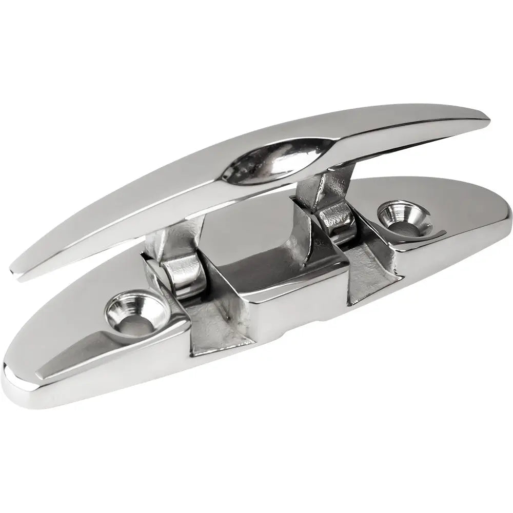 Sea-Dog 5-Inch Oval Stainless Steel Folding Cleat with Locking Mechanism