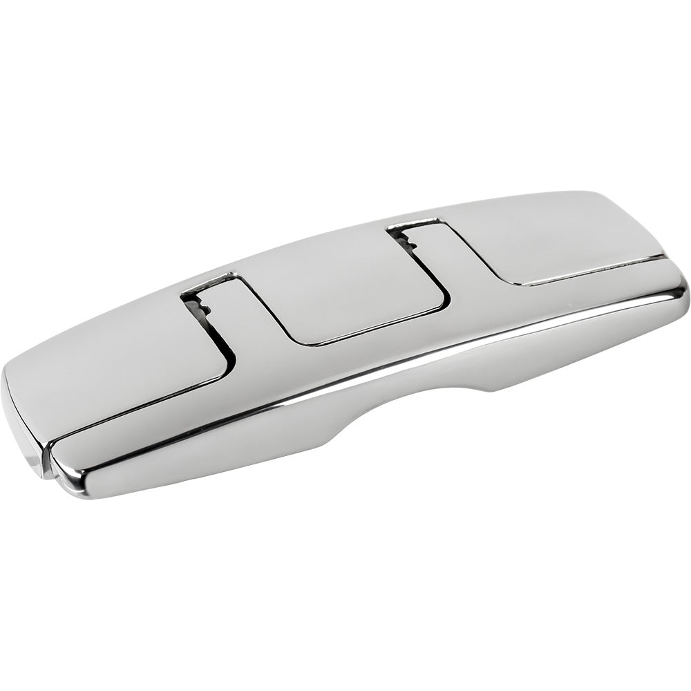 Sea-Dog 6-Inch Rectangle Stainless Steel Folding Cleat with Hex Bolts