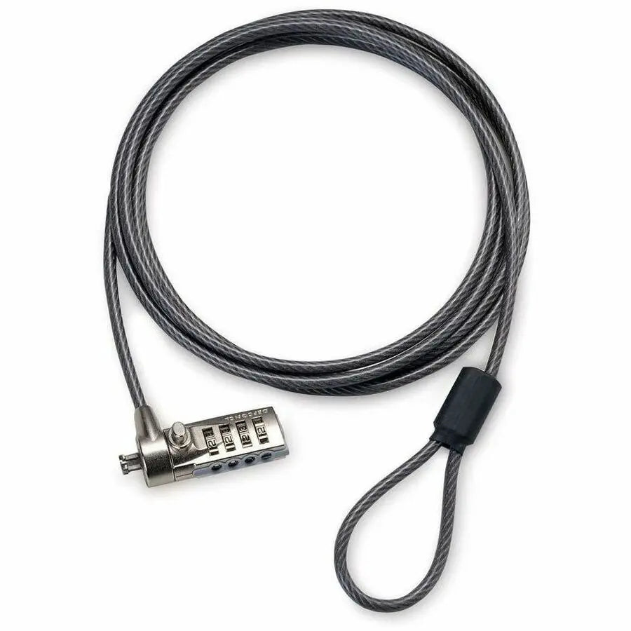 Targus DEFCON T-Lock Resettable Combo Cable Lock - 6.5 ft Galvanized Steel Laptop Security