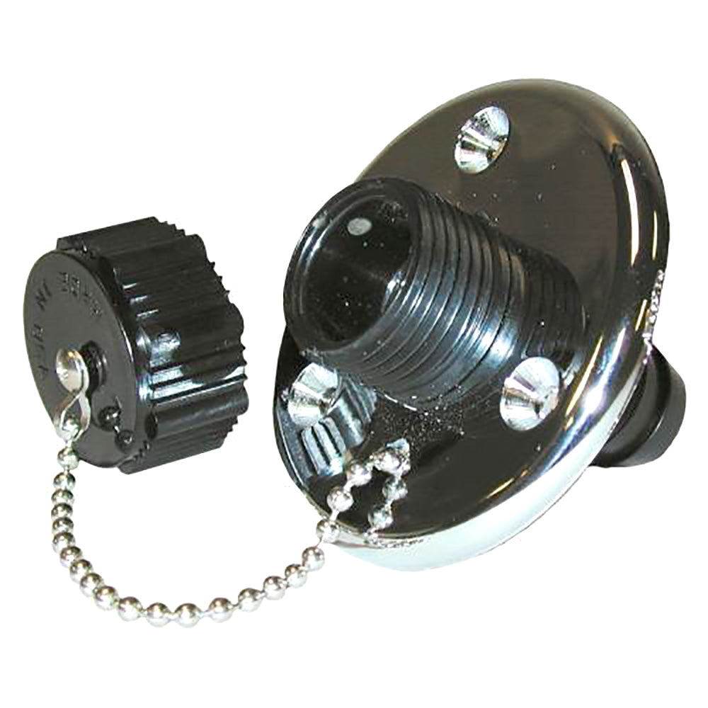 T-H Marine Washdown Valve with Chrome Base Part WDV-1CP-DP for Marine and Boat Applications