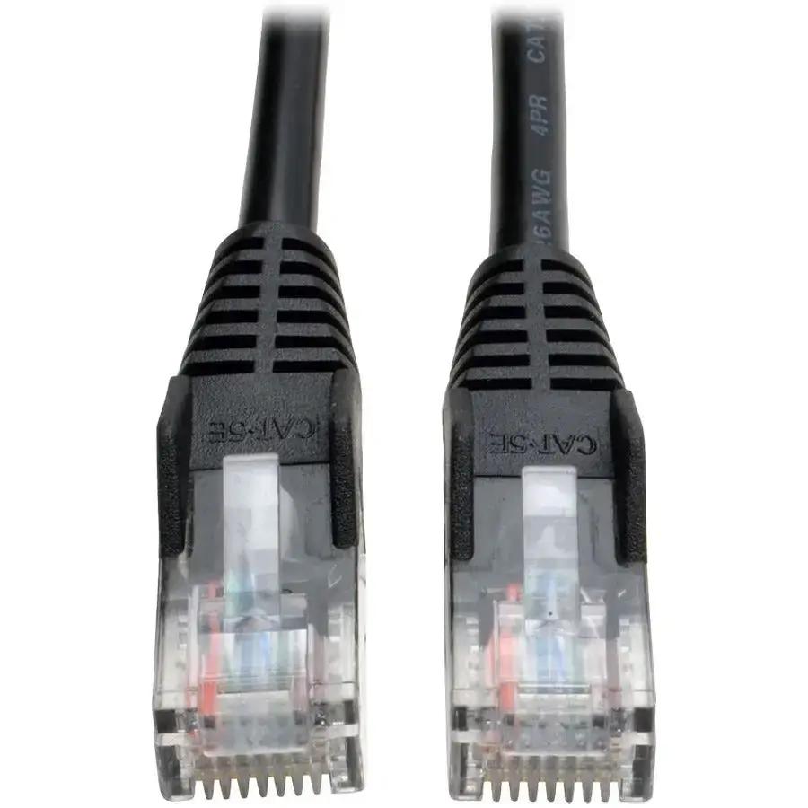 Eaton Tripp Lite Series Cat5e 50 ft. Snagless Ethernet Patch Cable - Black, 350 MHz, RJ45 Male Connectors by Eaton Corporation
