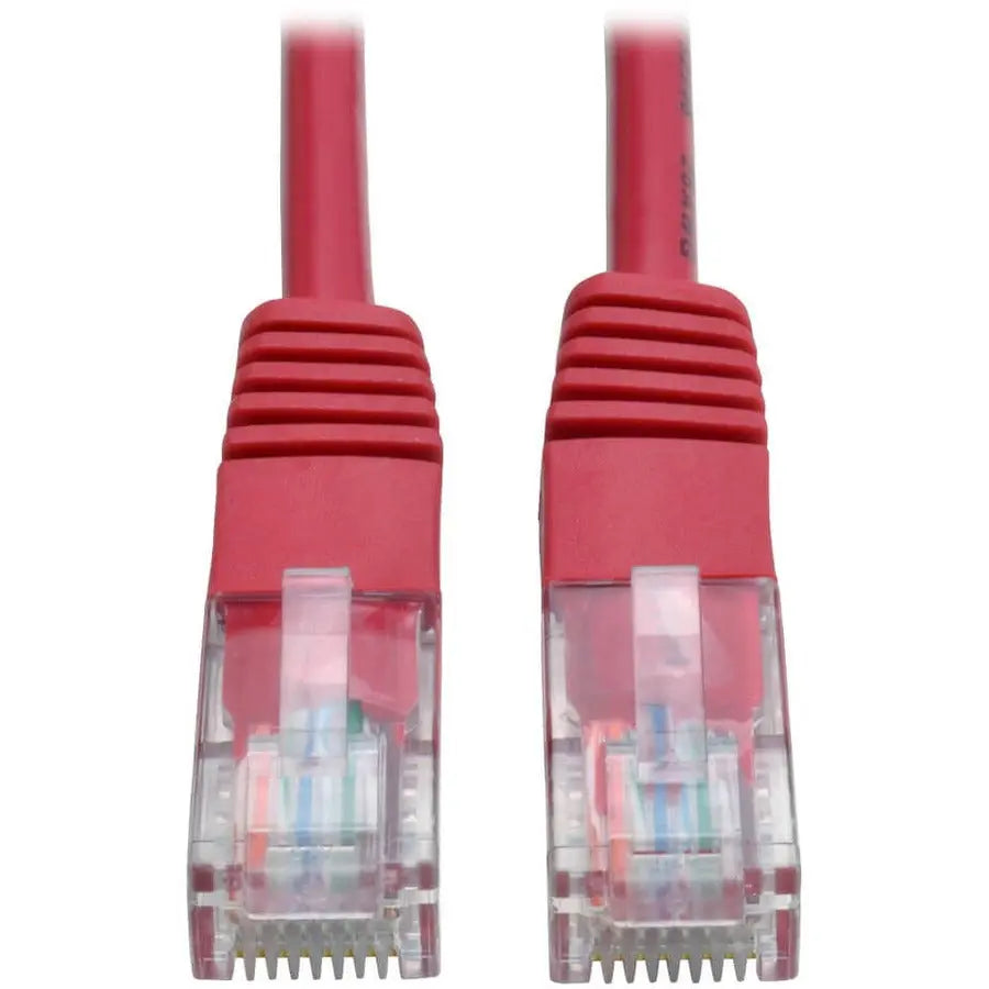 Eaton Corporation Tripp Lite Cat5e Ethernet Patch Cable, 10 ft, Red - Model N002-010-RD