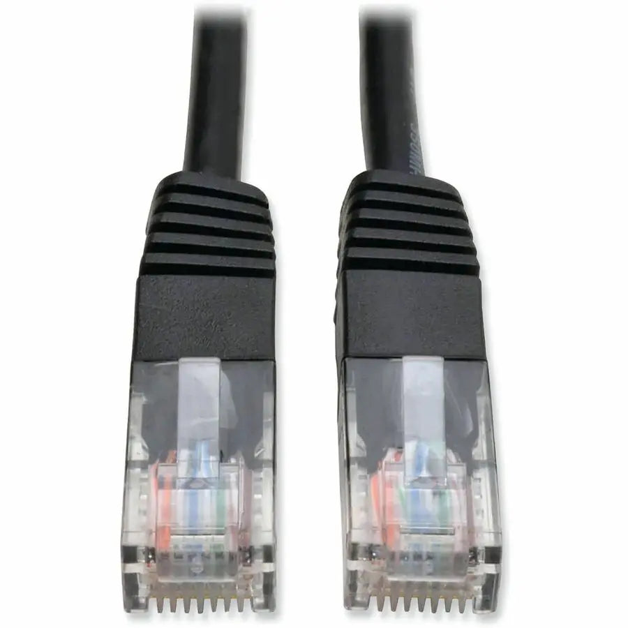 Eaton Corporation Tripp Lite N002-010-BK Cat5e UTP Ethernet Patch Cable, 10 ft, Black, RJ45 Male Connectors, 350 MHz/1 Gbps