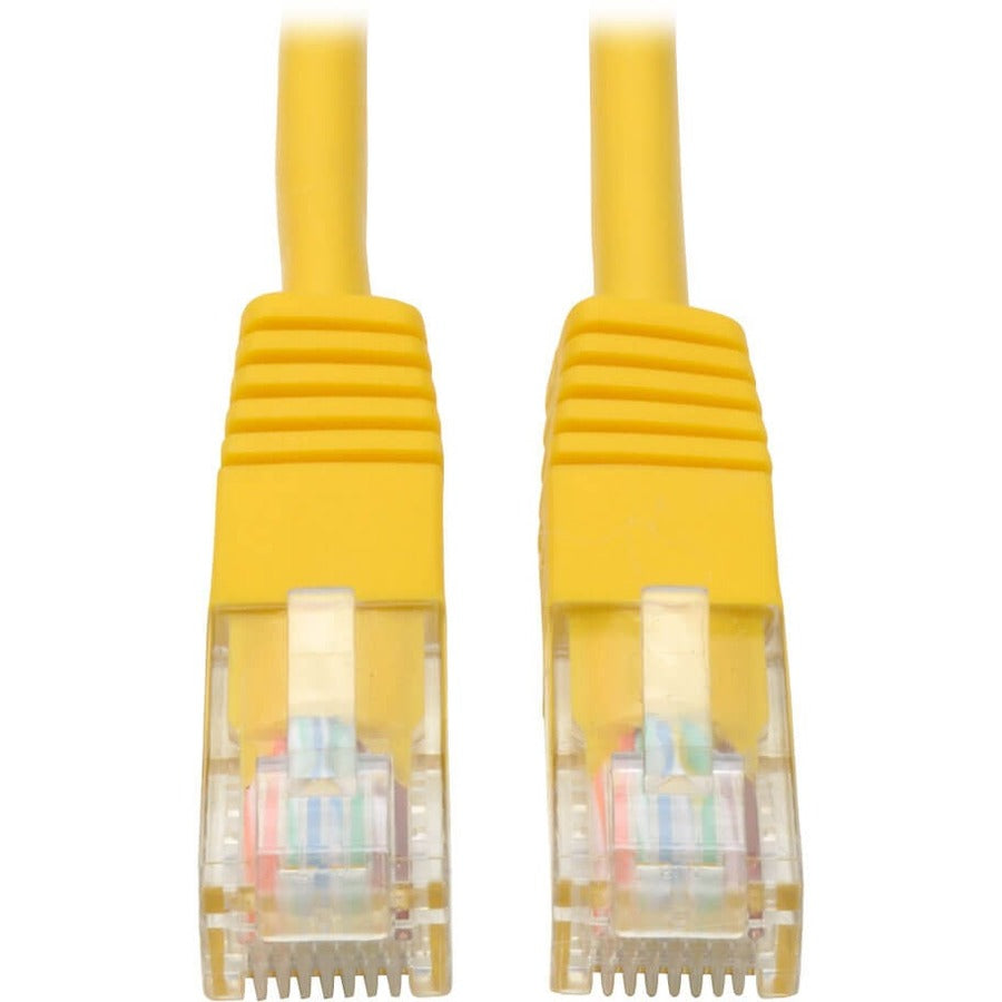 Eaton Tripp Lite Series Cat5e Ethernet Patch Cable, 5 ft, Molded RJ45, 350 MHz, Yellow