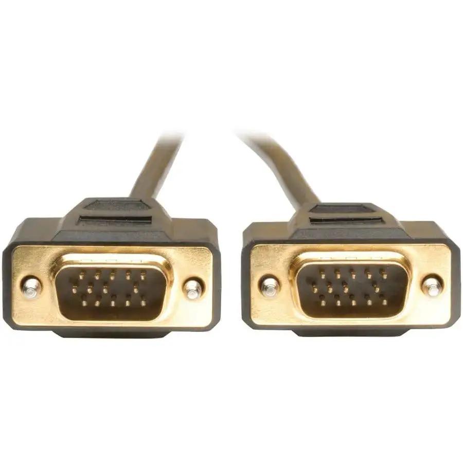 Eaton Tripp Lite Series VGA Monitor Replacement Cable, 6 ft, HD15 Male to Male, Gold-Plated Connectors by Eaton Corporation